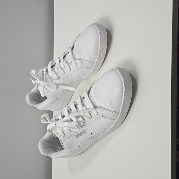 Puma Shoes - Puma Women's White Leather Sneakers